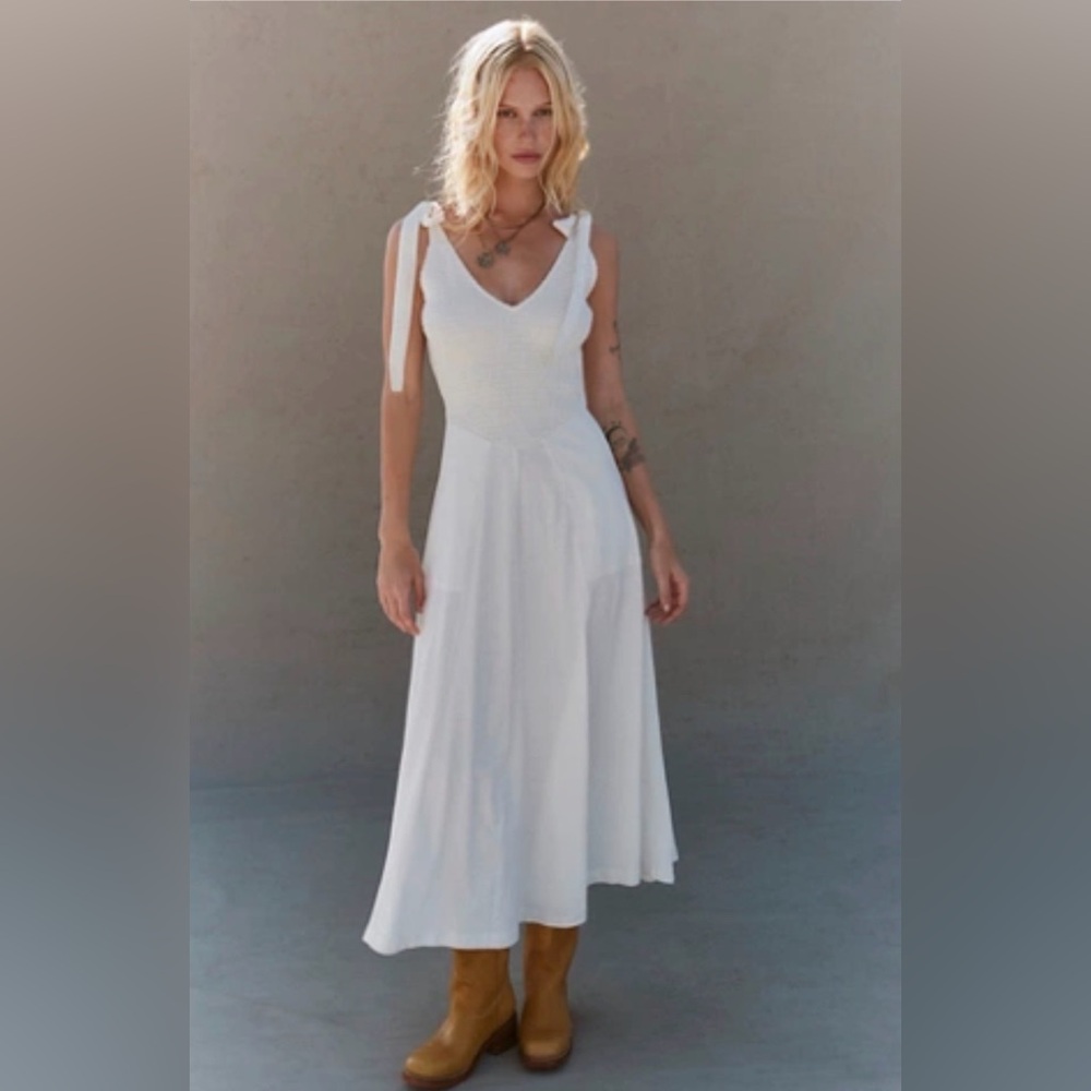 Free People Ivory/White Dress - Size Large